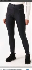 jeans Marc Angelo skinny coated high waist black coated jeans size 10