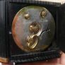 Vintage Westclox 1940s - 1950s Black and Gold Tone Travel Alarm Clock - Works Image 5