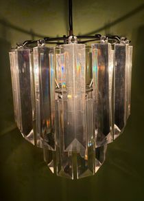 Contempory Acrylic Clear Non Electric Pendant Ceiling Lamp Shade - 25cm