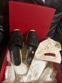 Valentino Shoes Designer Slippers Black