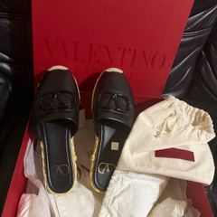 Valentino Shoes Designer Slippers Black