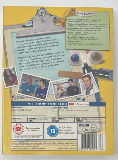 Scrubs Fourth (Season Four) 4-disc DVD Television Series