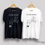 Lets get naked white & black t-shirt Image 4