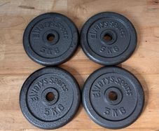 4 x 5KG Cast Iron Weight Plates