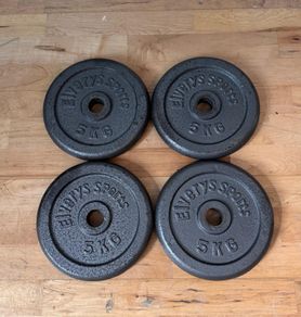 4 x 5KG Cast Iron Weight Plates