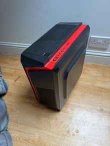 Gaming PC Case, Mid Tower Black&Red, Good Condition