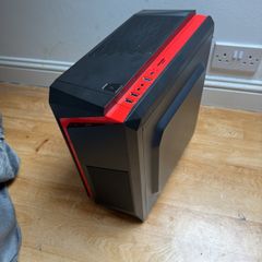 Gaming PC Case, Mid Tower Black&Red, Good Condition