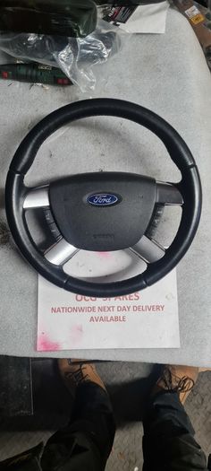 Ford Multifunction Leather steering Wheel, came from Mk2 Focus but may Suit others @ OCG