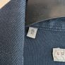 Luca Faloni Pique Shirt Blue Mens 16 41 Made In Italy Cotton Long Sleeve Image 6