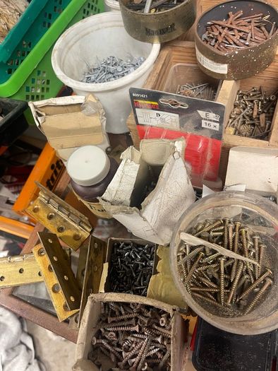 Contents of carpenters workshop.