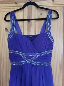 Quiz purple maxi dress (free postage)