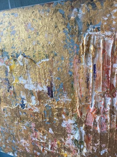 Architectural Opulence Meets Quiet Luxury Original Abstract Art Irish Artist Gold Art Gold Painting