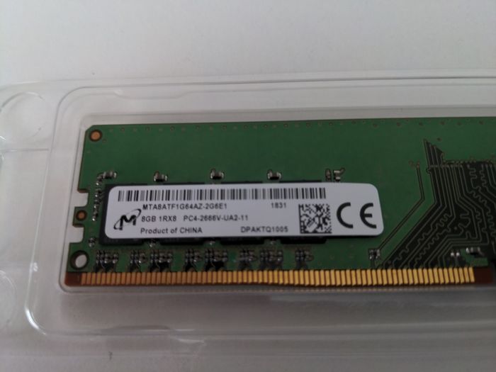 Micron 1x8gb Ddr4 2666mhz Dimm Ram