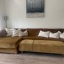 Chaise Sofa with Footstool Image 2