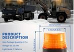 Amber LED Beacon Lights 12-24V