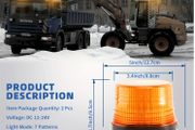 Amber LED Beacon Lights 12-24V
