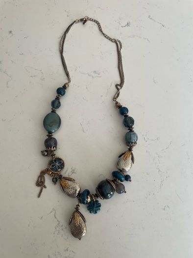 Boho style antique necklace