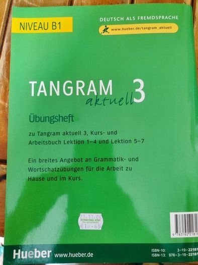 Tangram 3 aktuell- German exercises book B1 level