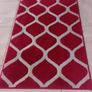 red and cream rug Image 2