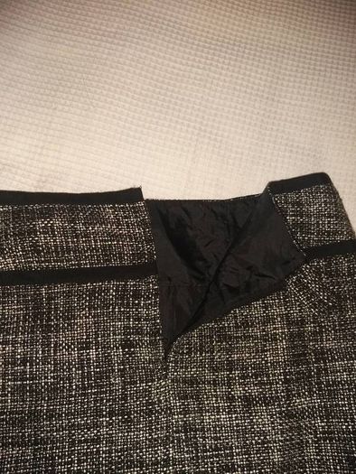 Black White Mix Skirt
