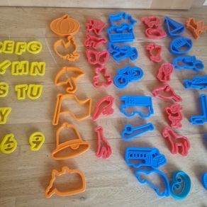 Large collection of cookie cutters