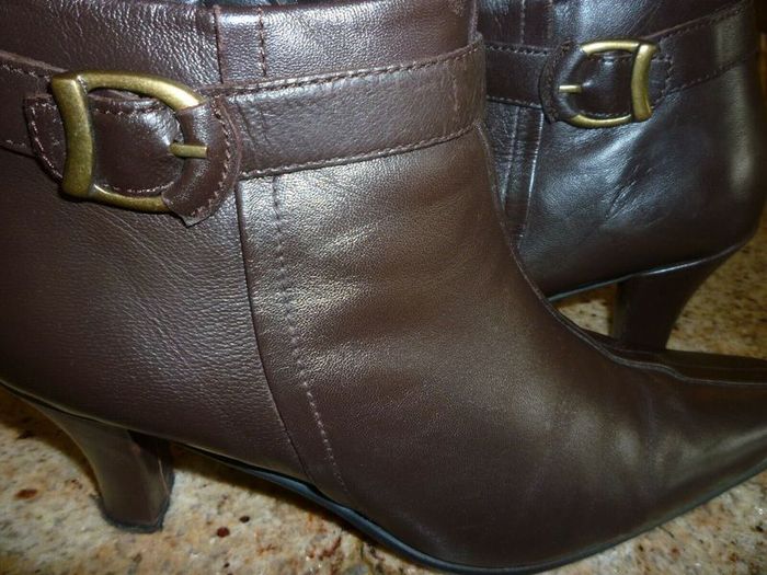 Brown ankle boots Leather Wallis Size Uk 6 Eu 39 Great Used Condition