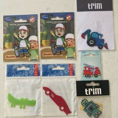 Assorted iron-on motifs for customising children's clothing