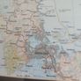 FRAMED LARGE MAP OF New Zealand Golden Opus Voyage February 1999 Howard & Meriel Image 9
