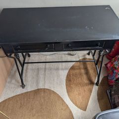 Black Metal Antique Desk