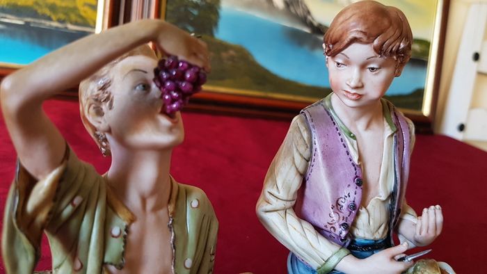 Capodimonte Italian Porcelain Large Figurine