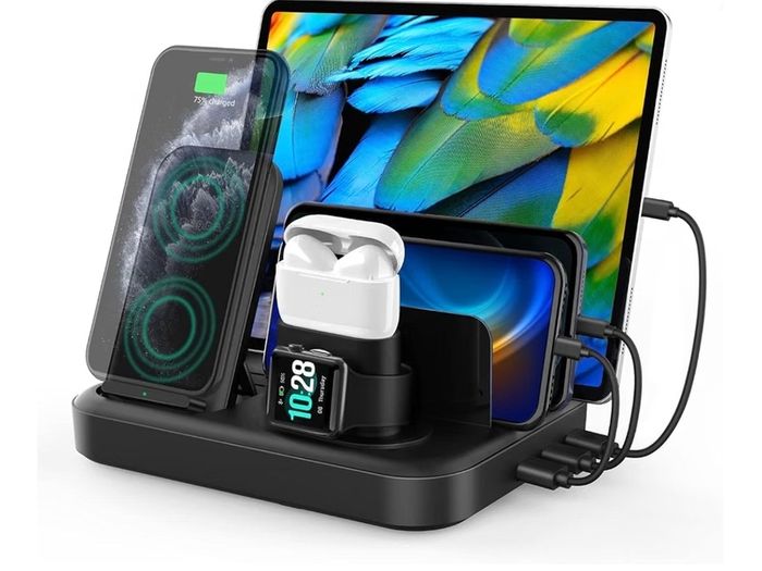 Multi-port USB Charging station 6 in 1