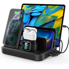 Multi-port USB Charging station 6 in 1