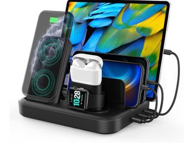 Multi-port USB Charging station 6 in 1