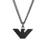 Emporio Armani Mens Necklace Stainless Steel Black Necklace Image 2
