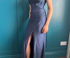 Navy shimmering ball gown