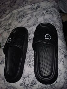 mens black sliders new size 10