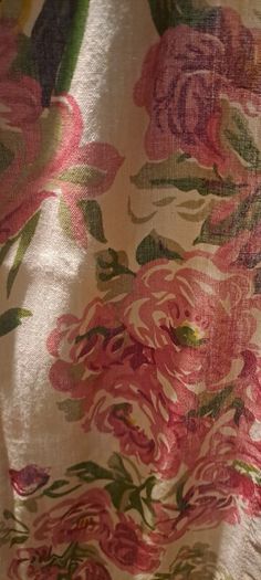 4 Fold Wood Floral Screen