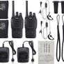 2Pcs Walkie Talkies Rechargeable, Walkie Talkies for Adults Professional Long Range 16CH Two Way Radio, Supports Hand Free VOX Function with LED Light Earpieces for Outdoor, Image 2
