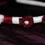 Handmade organza hairband with flowers Image 3