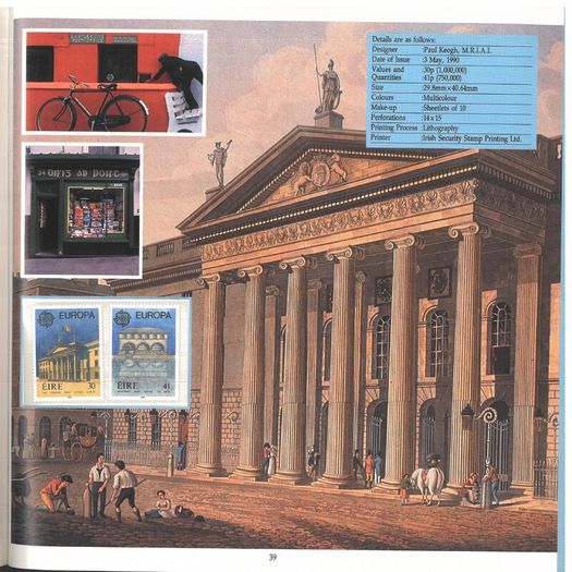 1988/89 Ireland The Irish Stamp Limited Edition Hardback Year Book. Contains all commemorative stamps from June 1988 to June 1989. Included 44 images of conents