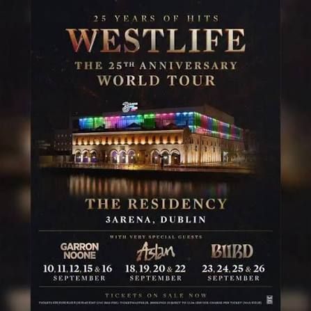 Westlife Tickets Dublin Friday 18th September Standing