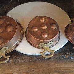 Vintage French escargot pans