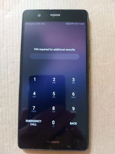 HUAWEI Mobile Phone, Model VNS-L31, Pin Locked, for Parts or repair