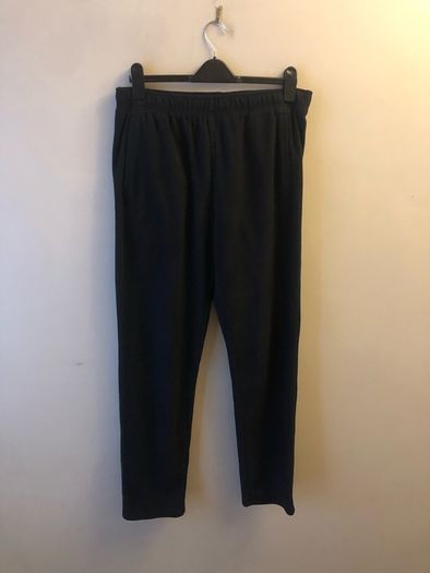 M&S black fleece pyjama bottoms (36-38/33)