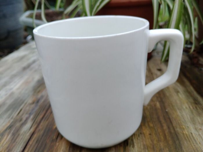 Old Carrigaline pottery mug, Irish farmhouse pottery