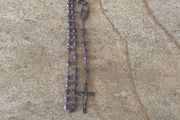 Vintage purple rosary beads