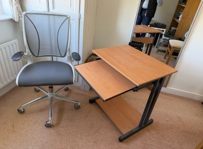 office chair and table