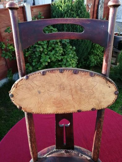 Antique Art Nouveau Rustic Ladies Chair c. 1880