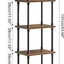 NEW SALE | Ladder Shelf,5-Tier Storage Shelves,Small Bookshelf,Shelving Unit with Metal Frame,Vintage Industrial Plant Display Stand,Bookcase for Living Room, Home Office Image 7