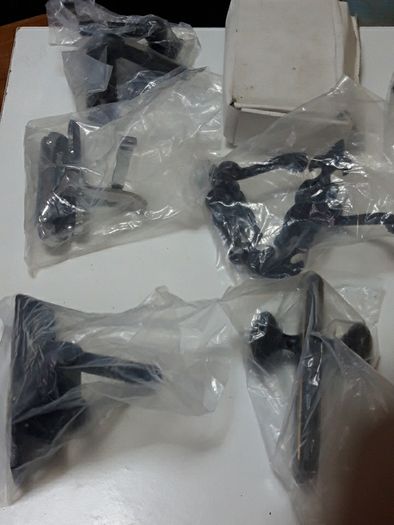 Door Levers,  New. Left Overs. 5 euros for two pairs to make one set.